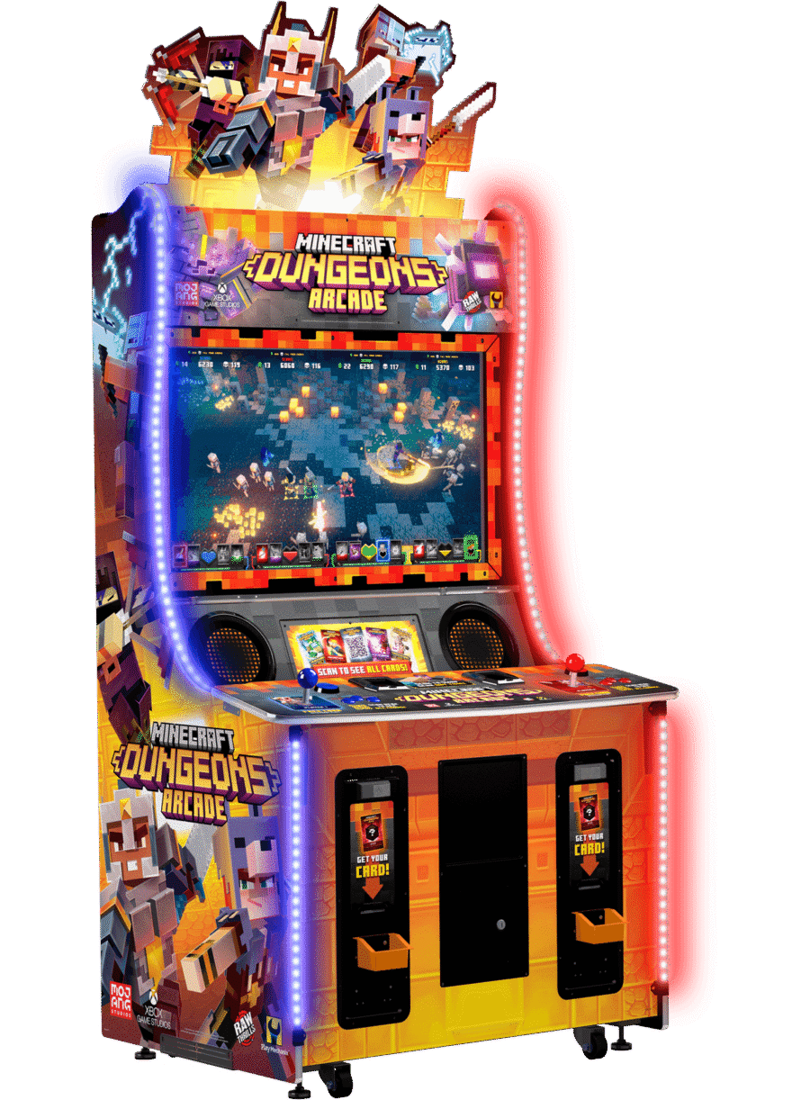 RawThrills-ArcadeGames-MinecraftDungeons1 Minecraft Dungeons Arcade