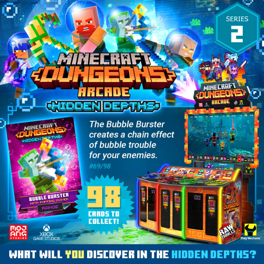 RawThrills-ArcadeGames-MinecraftDungeons3 Minecraft Dungeons Arcade